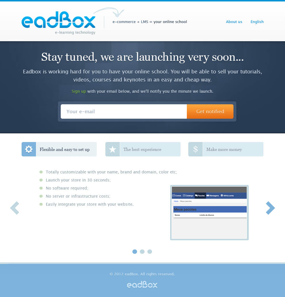 Integração de login com Facebook : Eadbox
