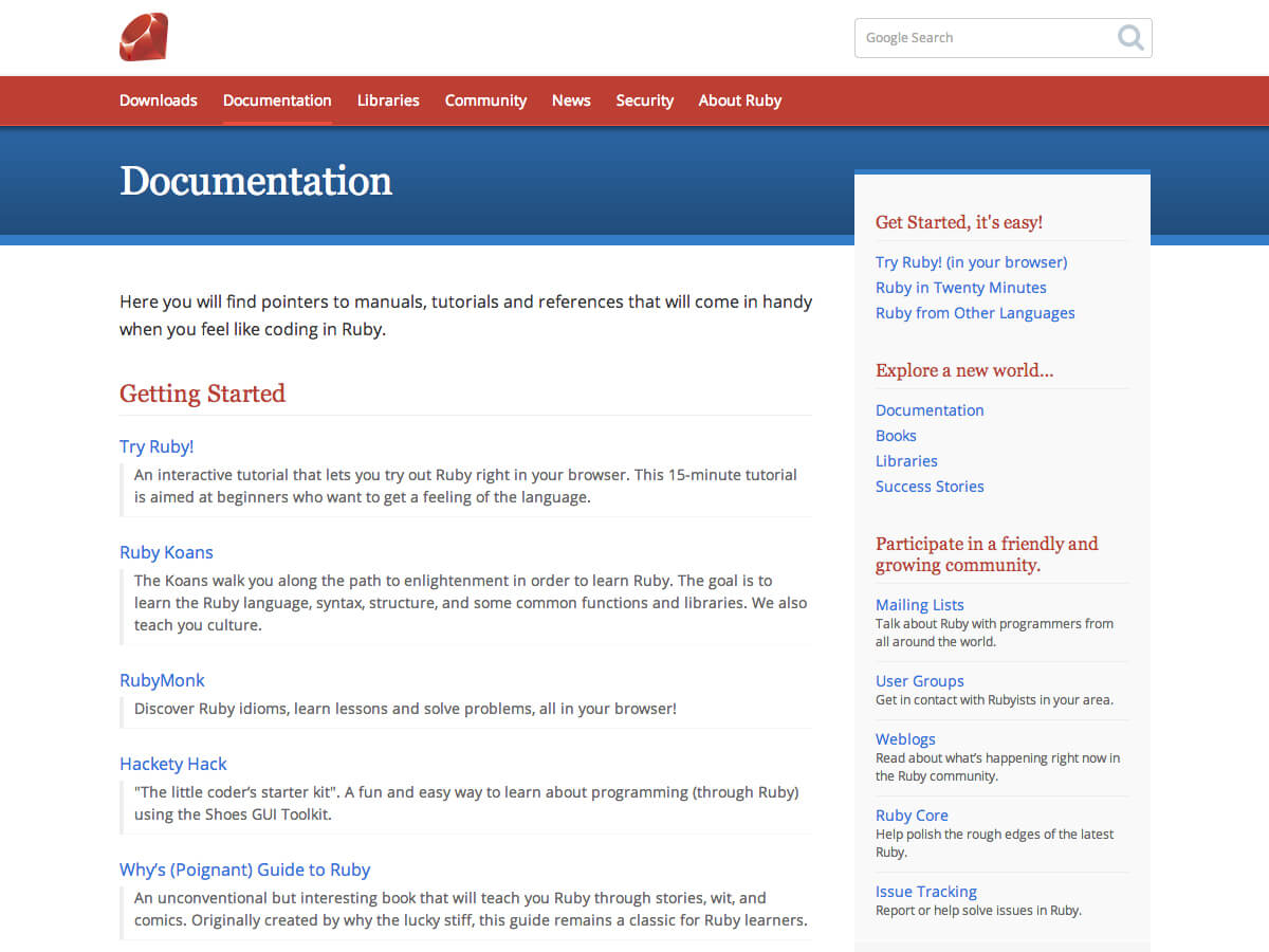 Ruby-lang.org